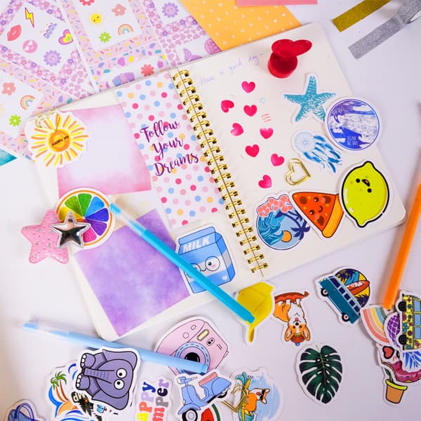 Scrapbooking & Journaling Set for Girls - Birthday Gift (Includes Scrapbook & Kids Diary)