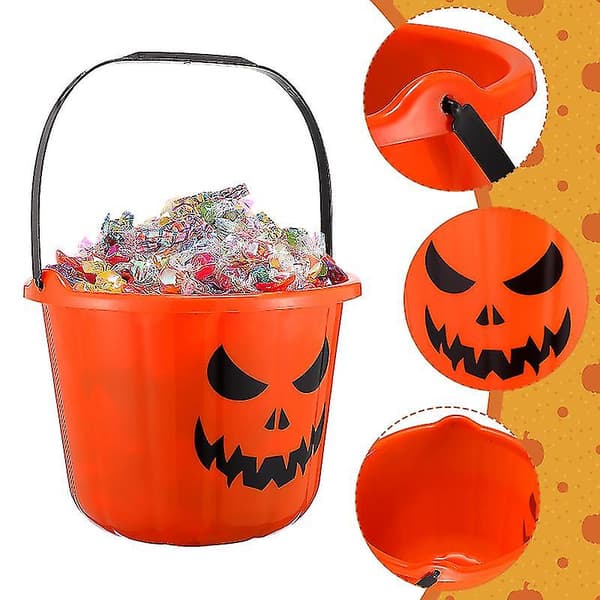 1 sæt Halloween græskarspand sæt til Halloween dekorationer