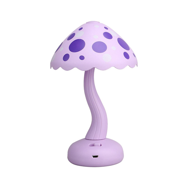 Bordlampe LED Mini Oppladbar Nattelys Søt Skrivebordsdekorasjon Sovesal Soverom Sengelampe