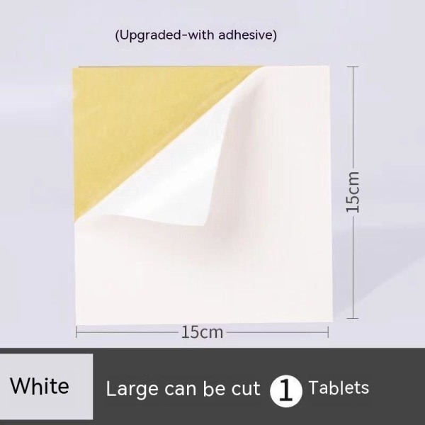 1 st självhäftande vit hälplåster för att reparera kryphål i sportskor white/1 piece