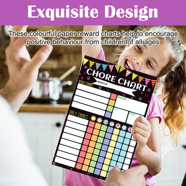 Chore Chart for Multiple Kids, Reusable Magnetic Chore Chart with Whiteboard for Customizable Tasks and Goals, Perfect as a Gift
