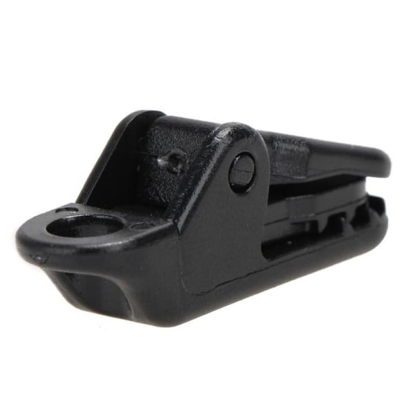 Sorte Enkeltmonterede Tie-Clips Lapel Lavalier Mikrofon Hovedbårne Klips til at holde Lapel Mic - Heavy Duty Lock Grip, 20-PAK