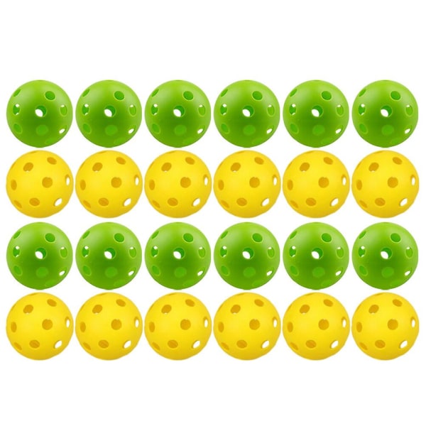 24 st Tillbehör Minibollar Luftflöde Ihåliga bollar Svängbollar Ihåliga träningsbollarSorterad färg4.1X4.1CM Assorted Color 4.1X4.1CM