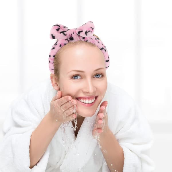 2 stk. Plys Hårbånd Bløde Koralfleece Sløjfe Hårbånd til Kvinder Spa Brusebad Makeup Hår Tilbehør