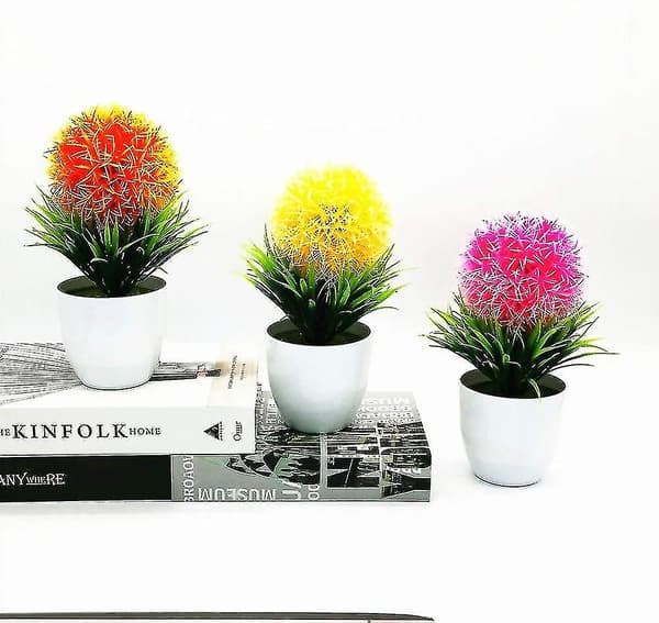 Artificial Potted Plants, Boxwood Topiary Grass Ball