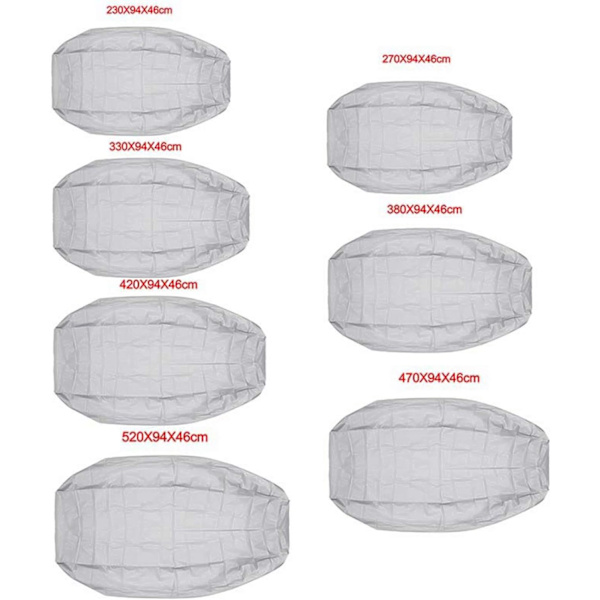 2 sølv bådcover 230*94*46cm（210D）