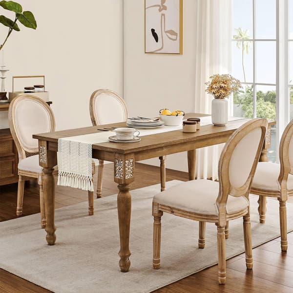 Macrame Style Boho Table Runner, Ivory Table Runners 180 cm Long, Woven Home Decor