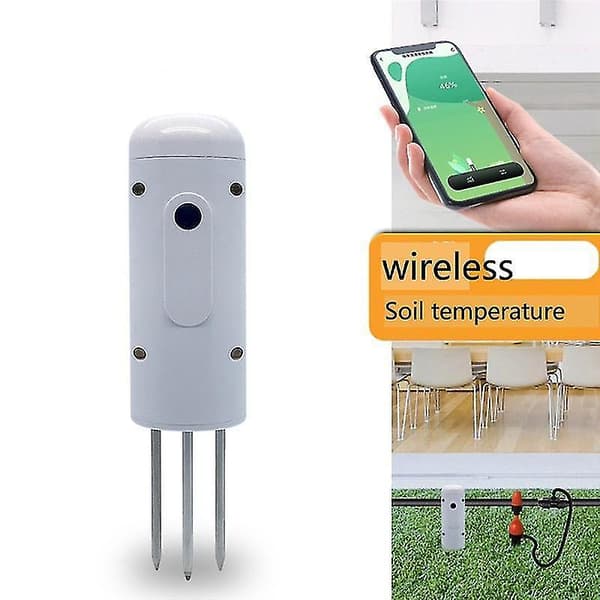 Tuya Zigbee Trådlös Mätare Temperatur Luftfuktighet För Växter IP67