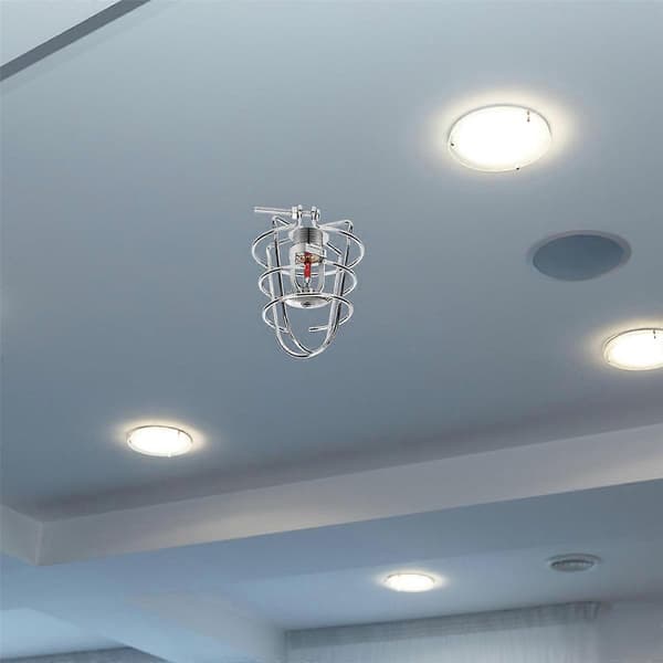 Brannsprinklerhodebeskyttelse Brannhodebur for innfelt montering/sidevegg Gips Pendent Hode Innfelt 4 stk