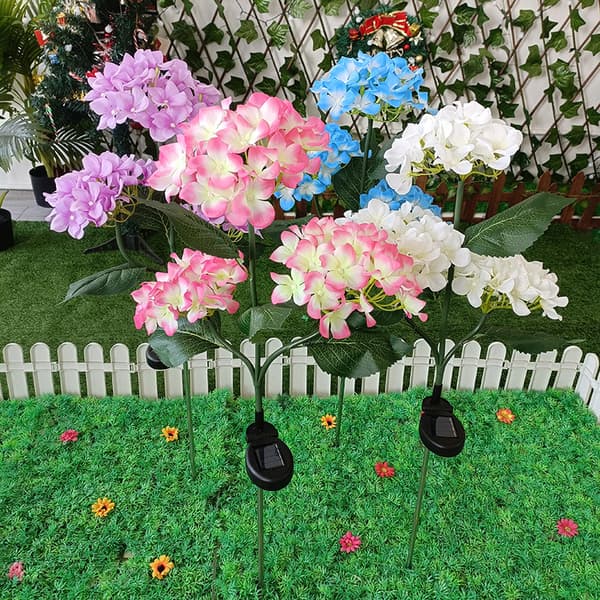 Solcellelampe til have, terrasse (Rosa)