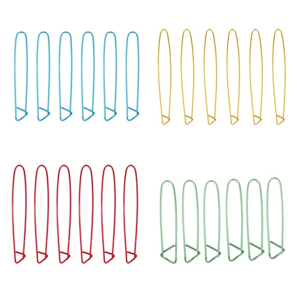 25 stk. Strikkepinner, Strikkenåler i legering - Tilfeldig farge - 6 cm
