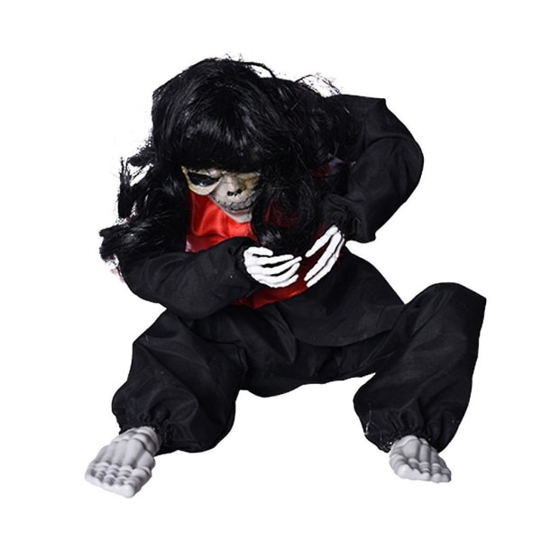 BlackGhost Dukker Gysende Spøgelsespynt Spøgelseshus Halloween Dekoration Sort