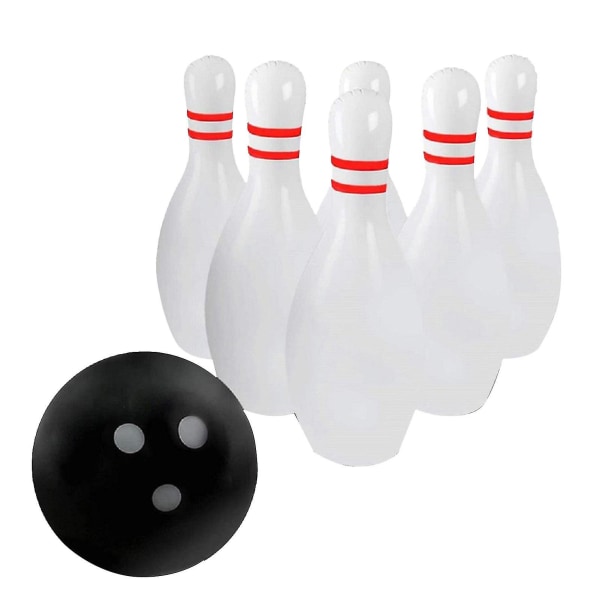 Kæmpe oppustelig bowlingboldsæt Sjovt kæmpe bowlingbanespil til børn og voksne Praktisk indendørs og udendørs børnespillebolde