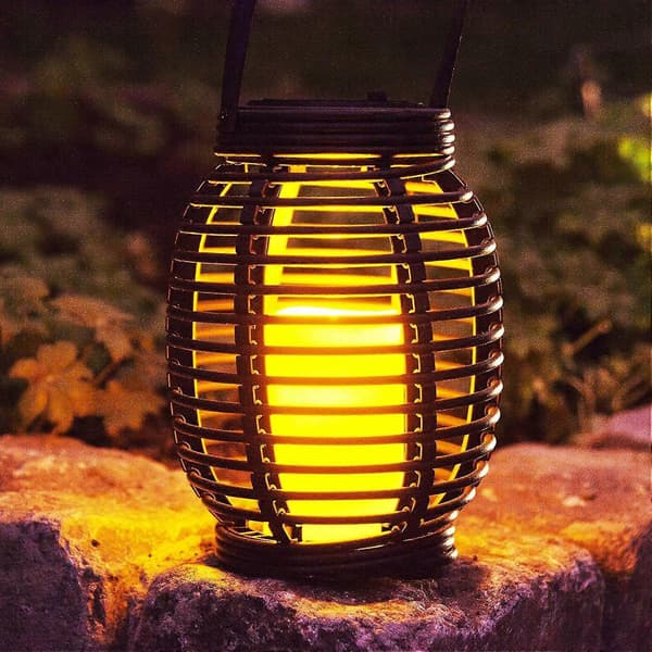 LED Solar Lantern with Light > Deceptively Real > With Flickering Effect > To Hang Or Stand > Hanging Lantern