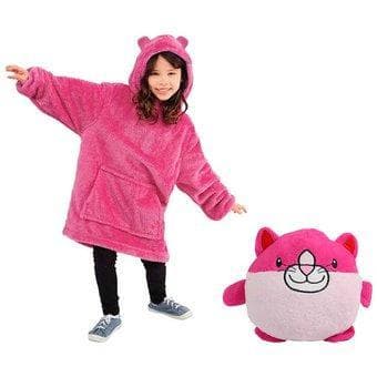 Squishmallows Kramgo Hettegenser Kudde hvit Vit Panda white Vit Panda