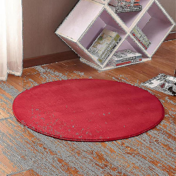Tatami-matto, Pyöreä Olohuoneen Matto, Liukumaton Makuuhuoneen Matto (1 Kpl 80 * 80cm Punainen)