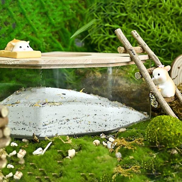 Hamstersandbad, Tjock Panel, Superior Habitat, Synlig, Liten Husdjurshamster Sandbehållare För Hemmet