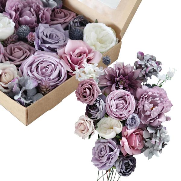 Multifunktionel Kunstig Blomsterkombination til DIY-Midtpunkter, Arrangementer, Bryllupsbuketter, Bord- og Stolsdekoration