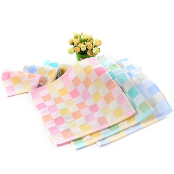Håndtørret håndklæde ternet bomuldshængende løkke Håndklædeabsorberende håndklæde Hurtigttørrende hængende håndklæder Blødt tørt håndklæde til køkkenbadeværelse (6 stk)