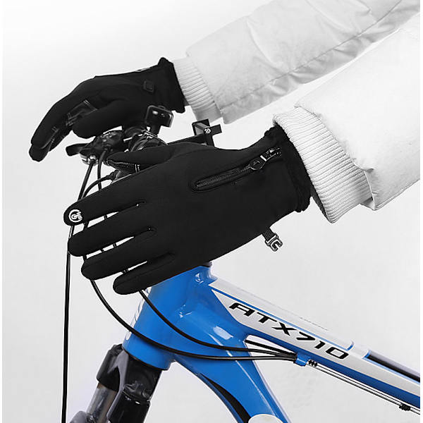 Skihanske - Klassisk 5-Fingers Sne-Hanske til Ski, Vinterhandsker -30℉ Vandafvisende Vindtæt Termisk Touchscreen Handsker