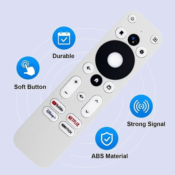 Ersättningsfjärrkontroll för / KM2 för KM2 4K Certifierad Röst Android TV-box