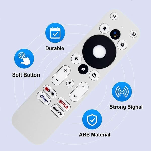 Erstatningsfjernkontroll for / KM2 for KM2 4K Sertifisert Stemme Android TV-boks