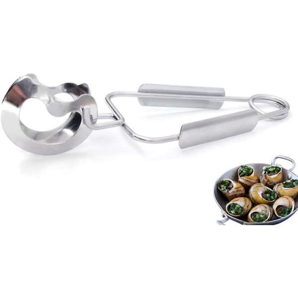 3-pack Rostfritt Stål Snigel Tångar Escargot Gafflar Klämmor Köksmat Tångar Serveringstång För Hem Restaurang Hotell