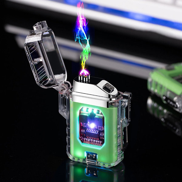 Udendørs Vindtæt Lighter Elektriske Lightere USB Genopladelig-flammeløs-plasma Cool Lightere Til Lejr