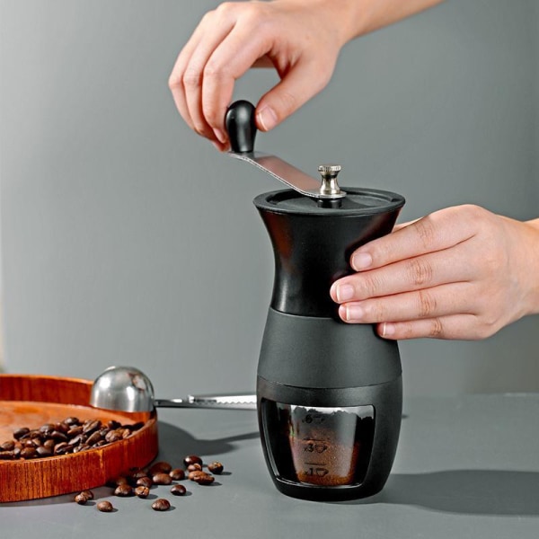 Manuell kaffekvern [Designet i Japan] Miljøvennlig håndkaffekvern som gjenbruker avfall fra kaffebønner som råmateriale