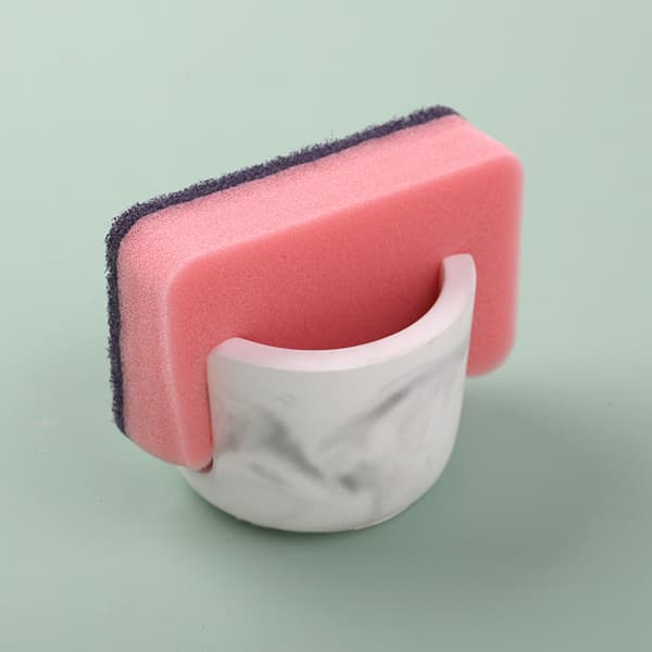 2025 Ink Pattern Diatomaceous Earth Sponge Holder Quick Water Absorption Recycling Eco-Friendly Material Diatomite Kitchen Gadgets