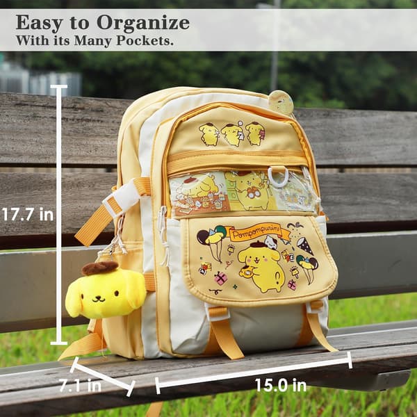 Pompompurin Backpack Cute Kawaii Stuff - Kawaii Backpack Anime Backpack - Pompompurin Accessories Cartoon Backpacks