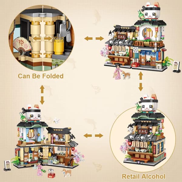 789 delar Izakaya Byggklossar Set