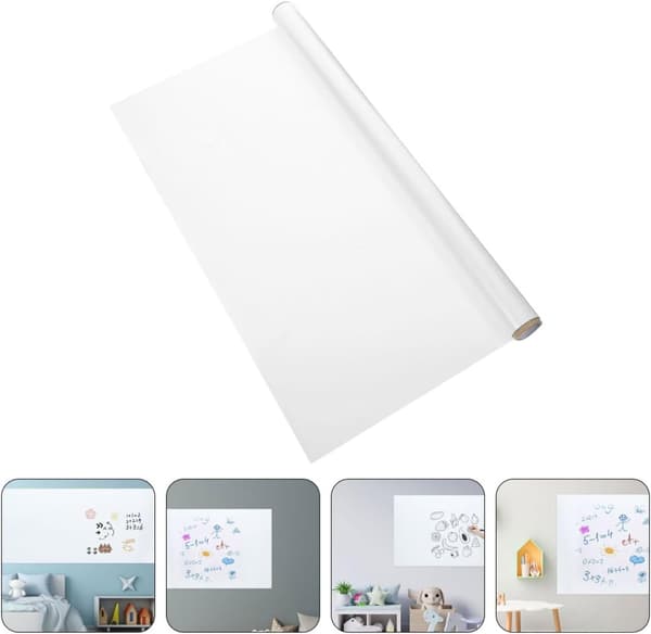 Static Whiteboard Sticker 45 cm x 300 cm Reusable Dry Erase Wall Whiteboard