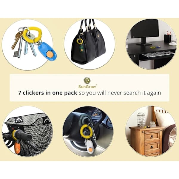 Dog Clicker with Wrist Strap - Colorful and Practical, Simple and Effective