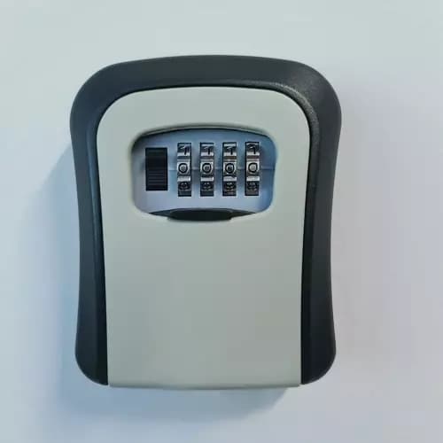 Wall-mounted key box with 4-digit combination code, steel key cabinet for home, garage or workplace, 1-pack 1-Pack 1-Pack