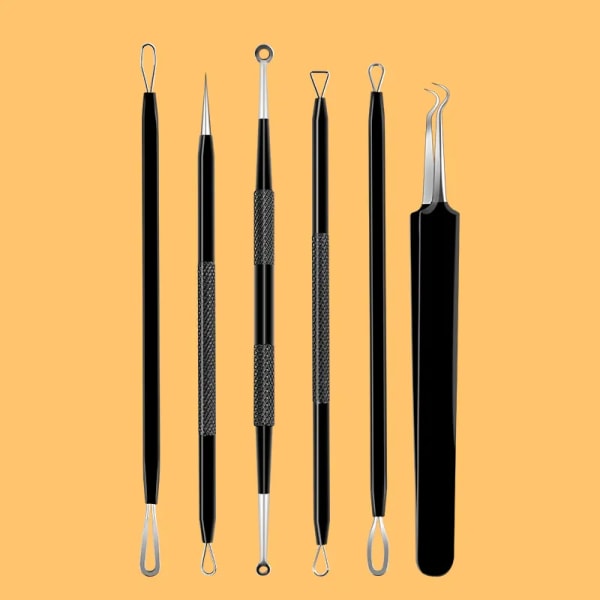 Cuticle Pusher og ligekantsskærer - dobbeltendet rustfrit stål Cuticle Pusher, Trimmer og cutter, manicureværktøj