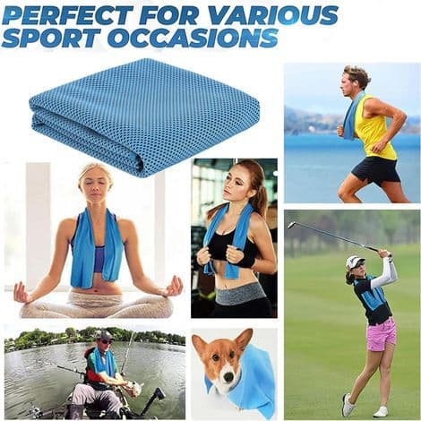 Cooling Towel for Neck and Face, Cooling Wrap, Made of Microfiber