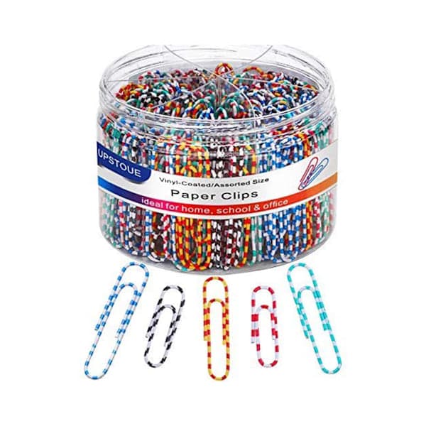 Durable Stainless Steel Paper Clips, 450 Pcs Assorted Sizes (2.8 cm, 5 cm) Strong Grip Multifunctional Document Organization Clips