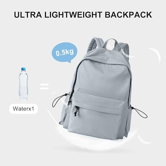 Lightweight Water-Resistant Backpack, Blue