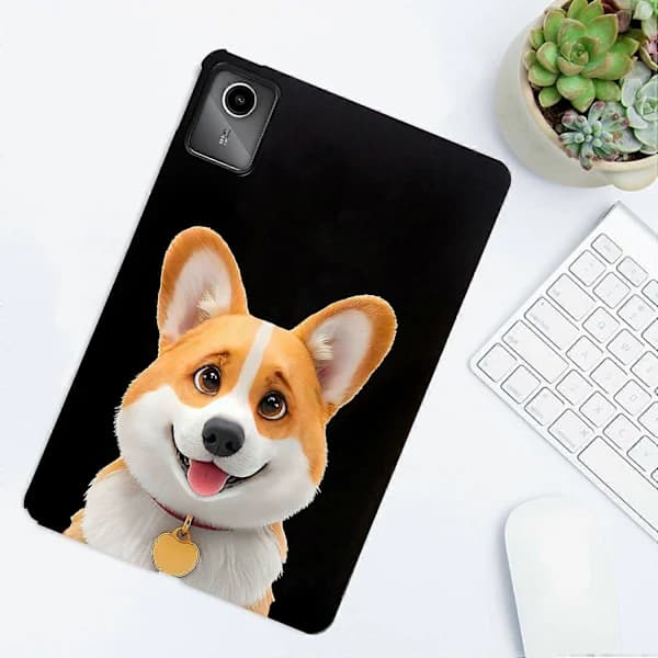 HA~Case for Lenovo Tab M11 Pattern Print Slim TPU Tablet Protective Case - Corgi
