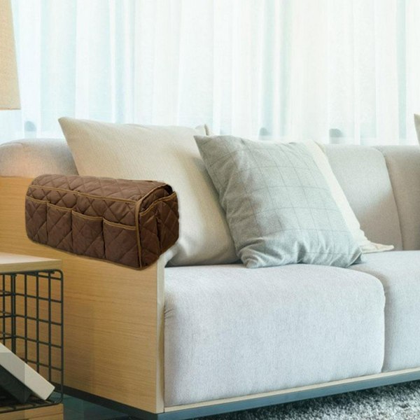 Antislip Sofa Armlæn Organizer Sofa Armstol Hængende Opbevaringspose Flere Sofa Armlæn Organizer