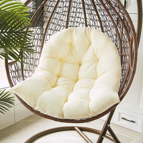 Hengekkestol Pute Sitteputer Hage Hengekøye Vuggeputer Vaskbar Beige Washable beige