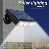 Udendørs solcellelampe, [2 stk.] Udendørs solcellelampe med bevægelsessensor