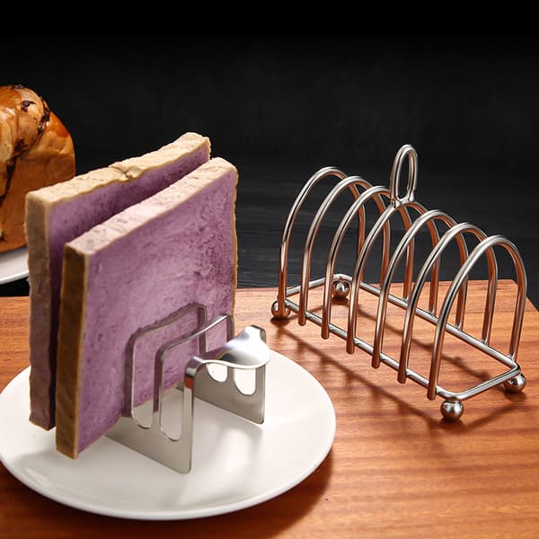 Bread Container with Handle 4 Slices, Toaster Sandwiches in