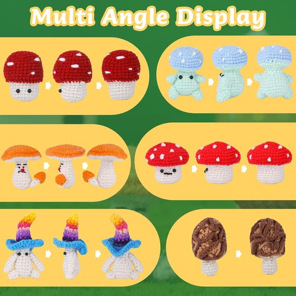 Beginner Crochet Kit, Crochet Kit with Step-by-Step Instructions and Video Tutorials, Crochet Kit with Complete Tools