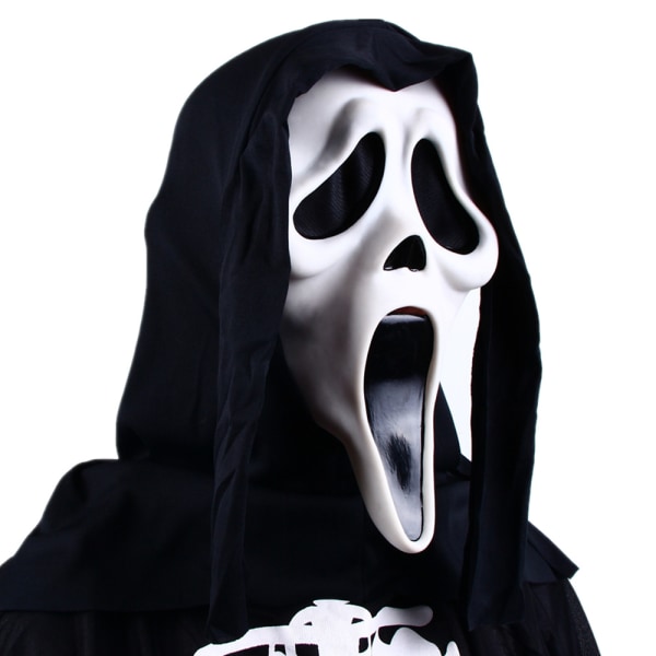 Halloween Skrekkmaske Skremmende Ghost Face Ghost Mask Scream Ghost Mask