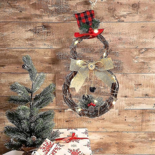 Julepynt Hjemme Senter Julepynt LED Snømann Julekrans (1 stk)