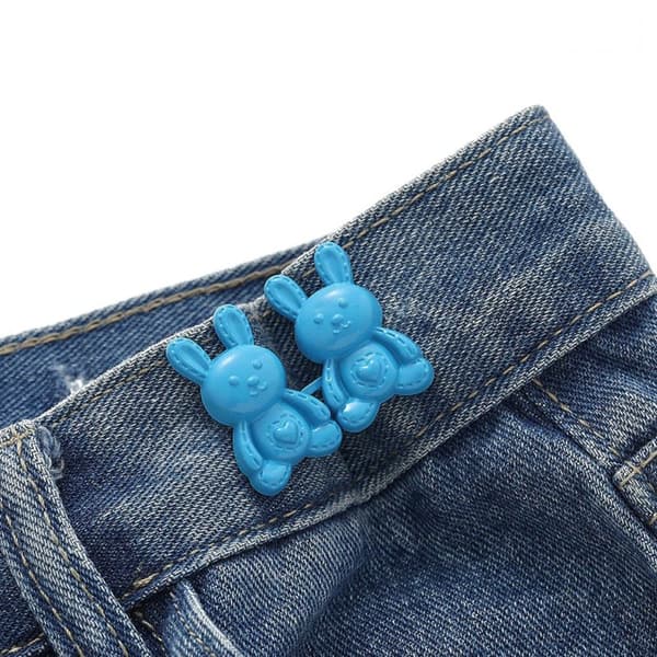 {xjxj}Midjeknapp Jeans Bältesspänne BLÅ