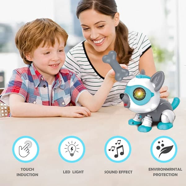 Robot Hundelegetøj Intelligent Robothund (Blå)