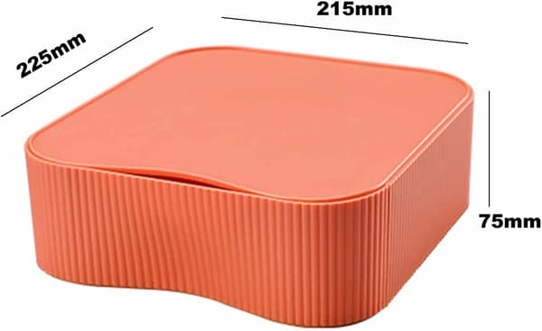 Flexible stackable cutlery box, stackable and combinable, desk storage box, desk organizer, drawer box, 22.5x21.5x8cm
